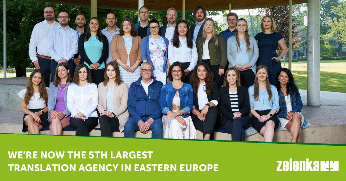 We’re now the 5th largest translation agency in Eastern Europe